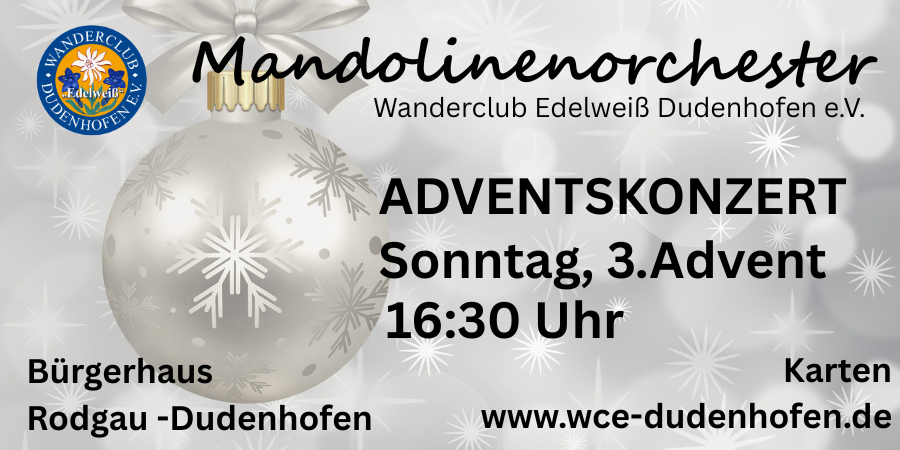Adventskonzert Mandolinenorchester 2025