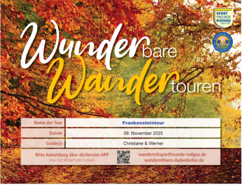 Wunderbare Wandertour - Frankenstein-Tour