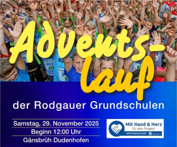 Adventslauf der Rodgauer Grundschulen am Samstag 29. November 2025