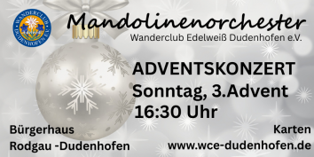Adventskonzert Mandolinenorchester